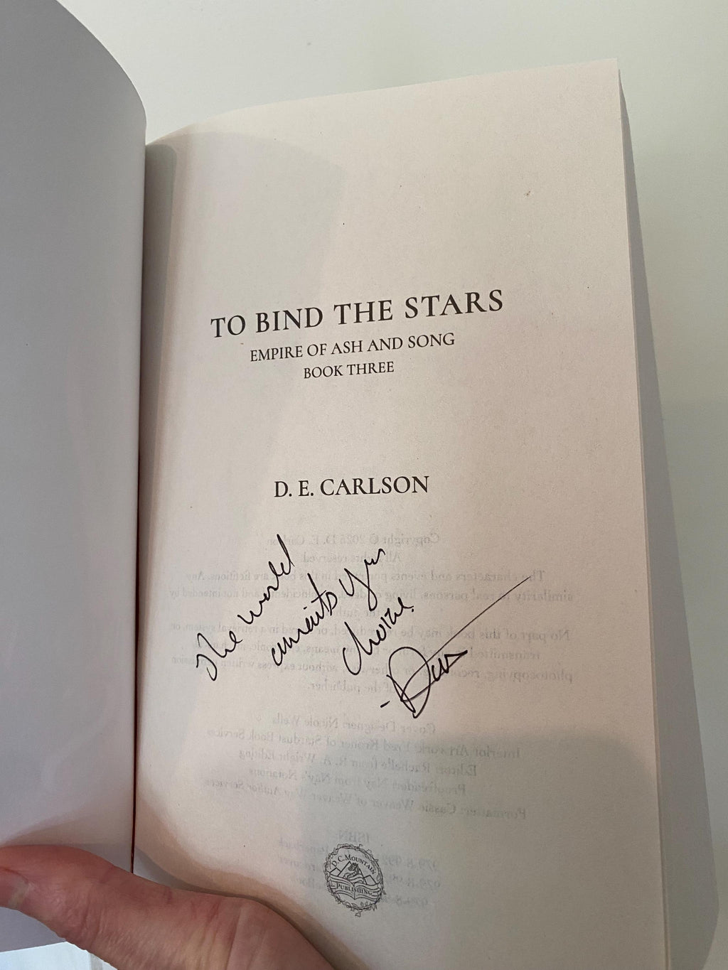 To Bind the Stars: Empire of Ash and Song book 3