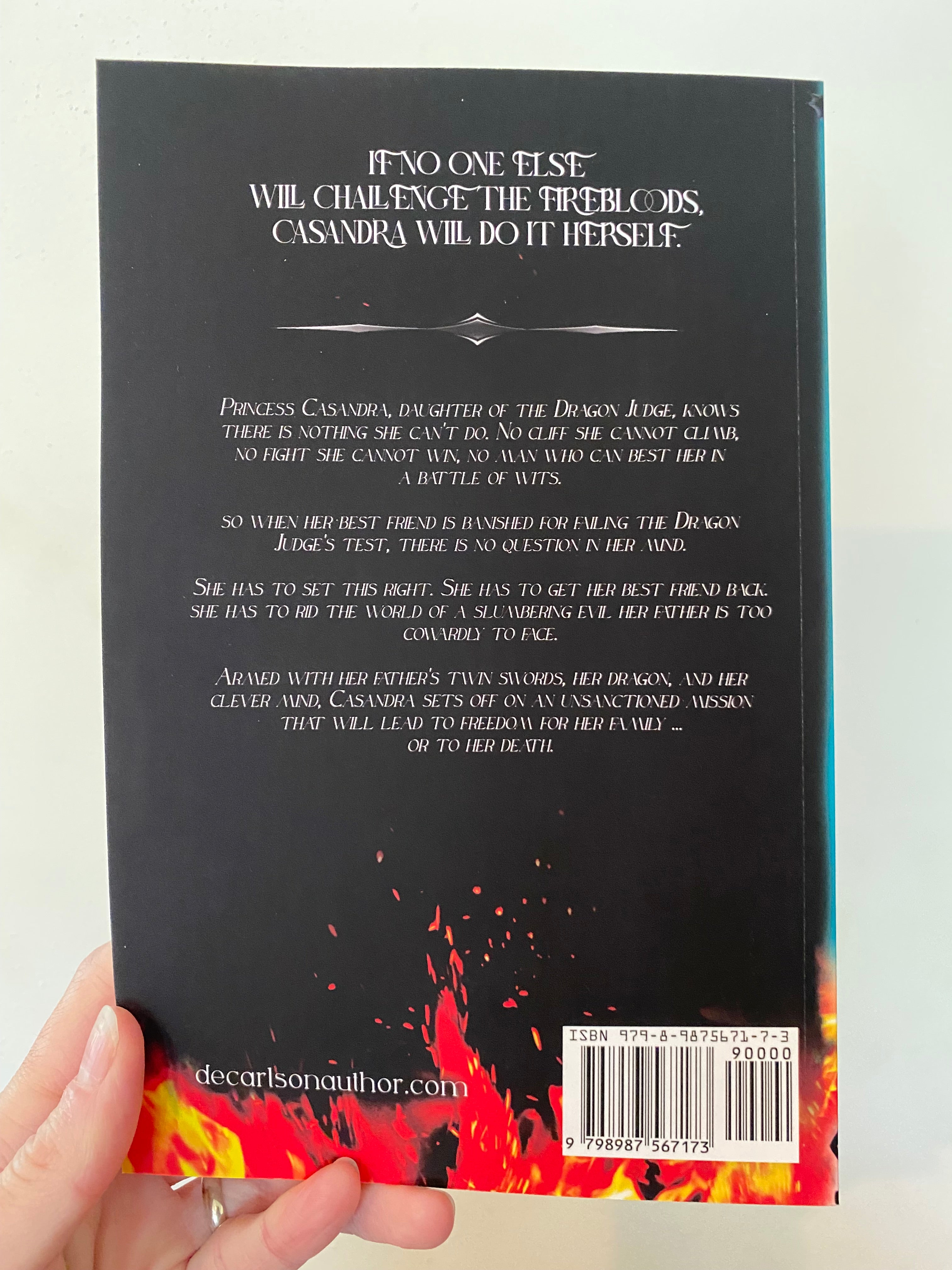 Casandra's Dragon: An Empire of Ash and Song Novella, signed copy