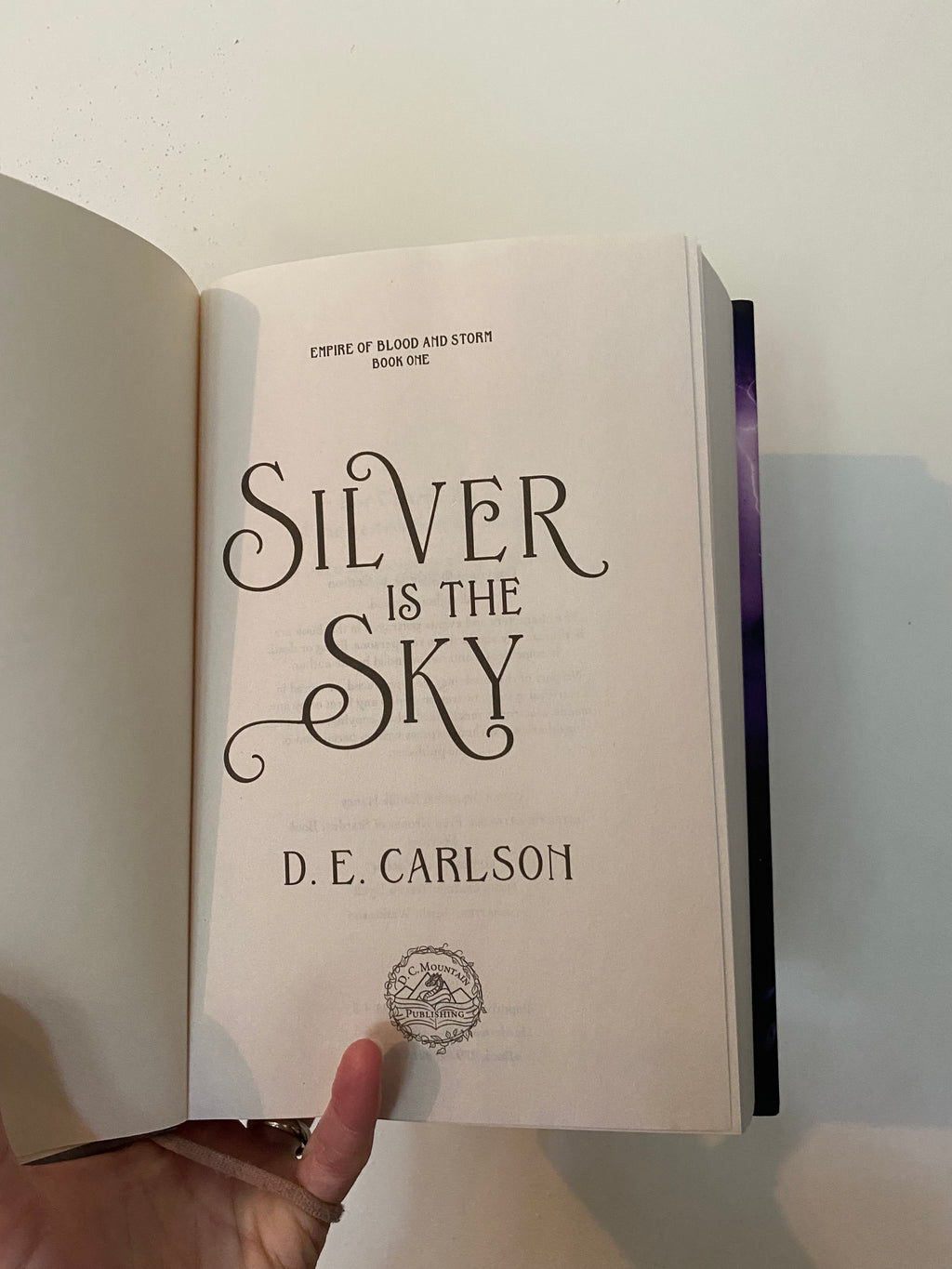 Silver is the Sky: Empire of Blood and Storm book one signed copy