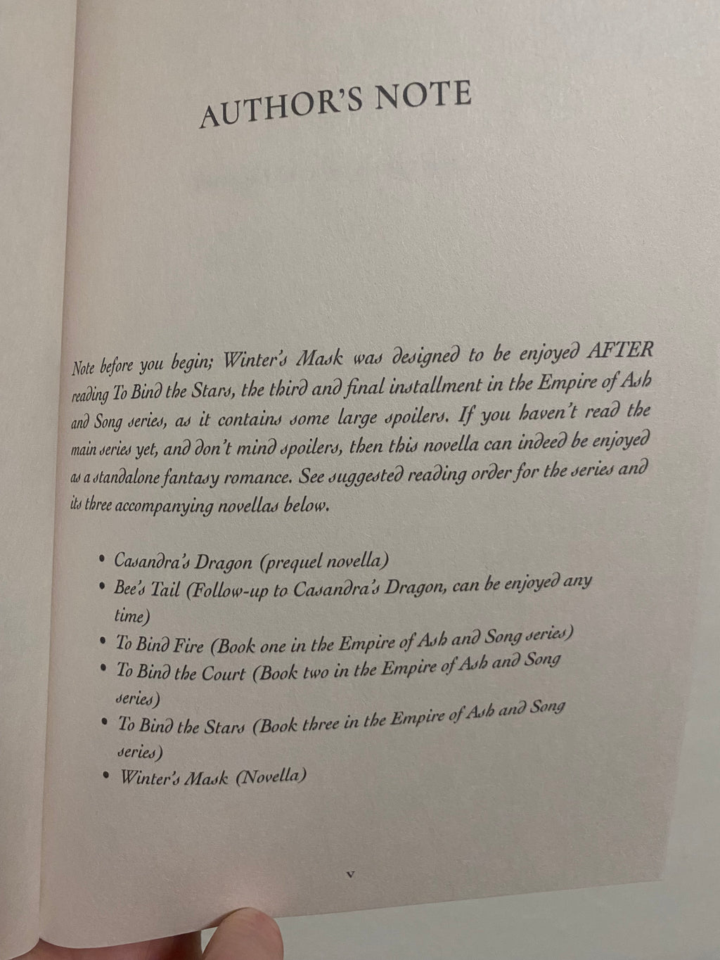 Winter's Mask: An Empire of Ash and Song Novella